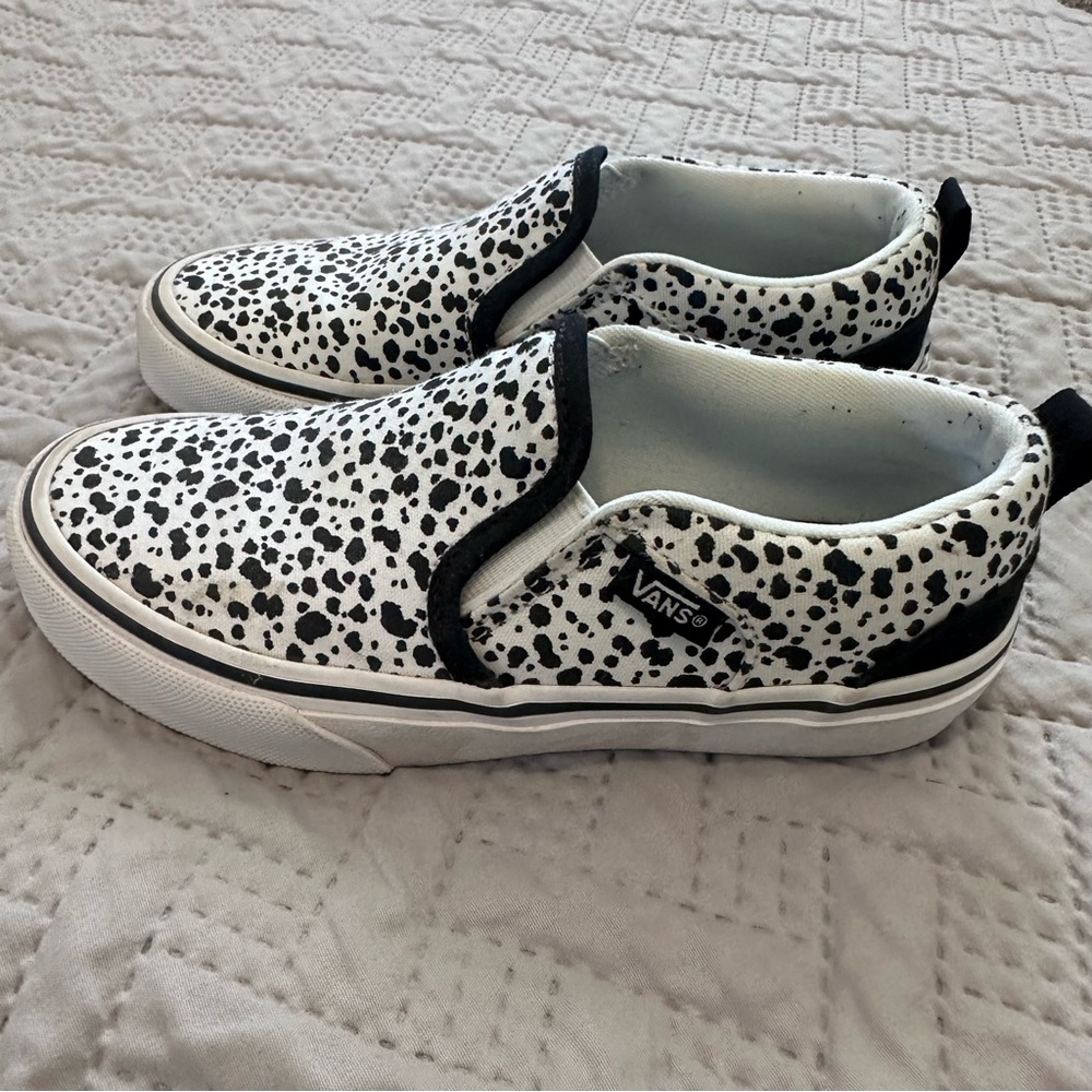 Vans Kids Dalmatian Print Slip-On Sneakers 1